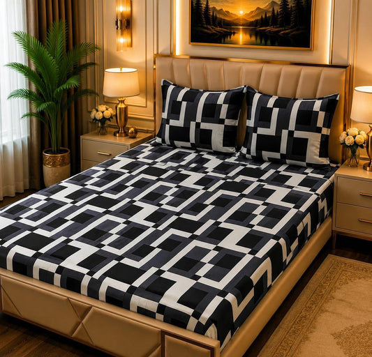 🛏️ 3 Pcs Fleece Bedsheet Set – Ultra Soft &amp; Warm 06
