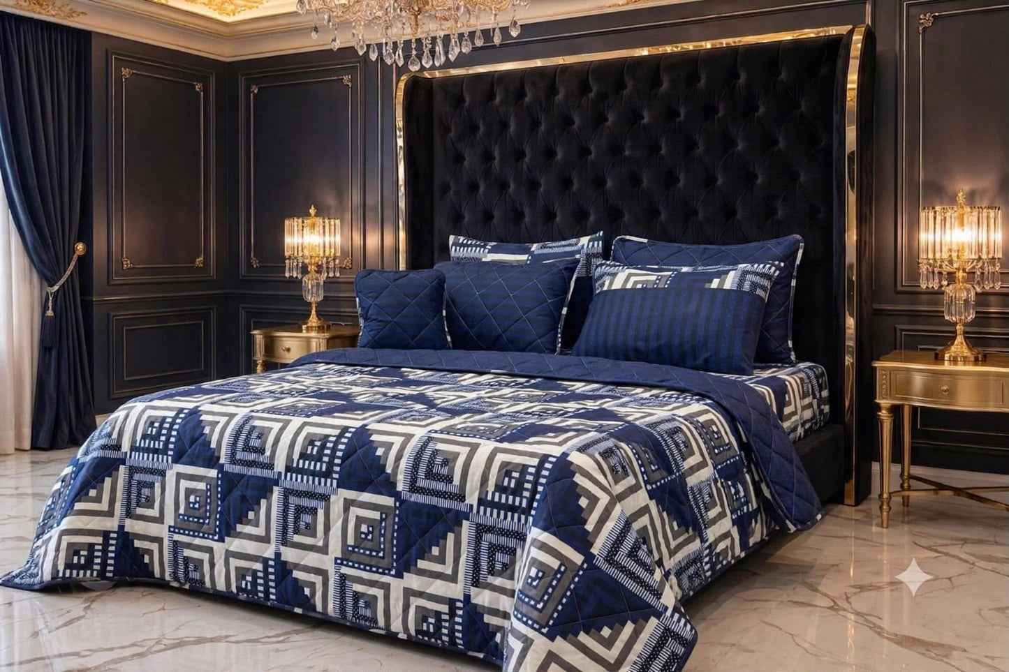 Rurva Cotton Comforter Set - 7pcs - RCS030