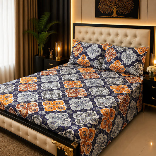 Tytan Cotton Bed Sheet - King - TBS055