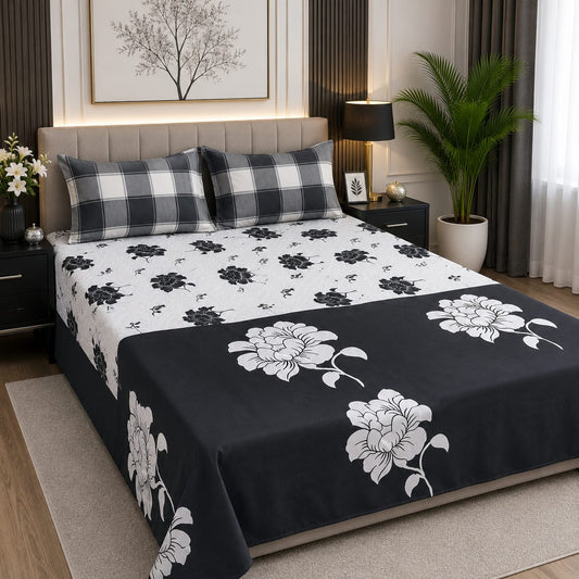 Executive Pure Cotton Bed Sheet - King - EPB 05