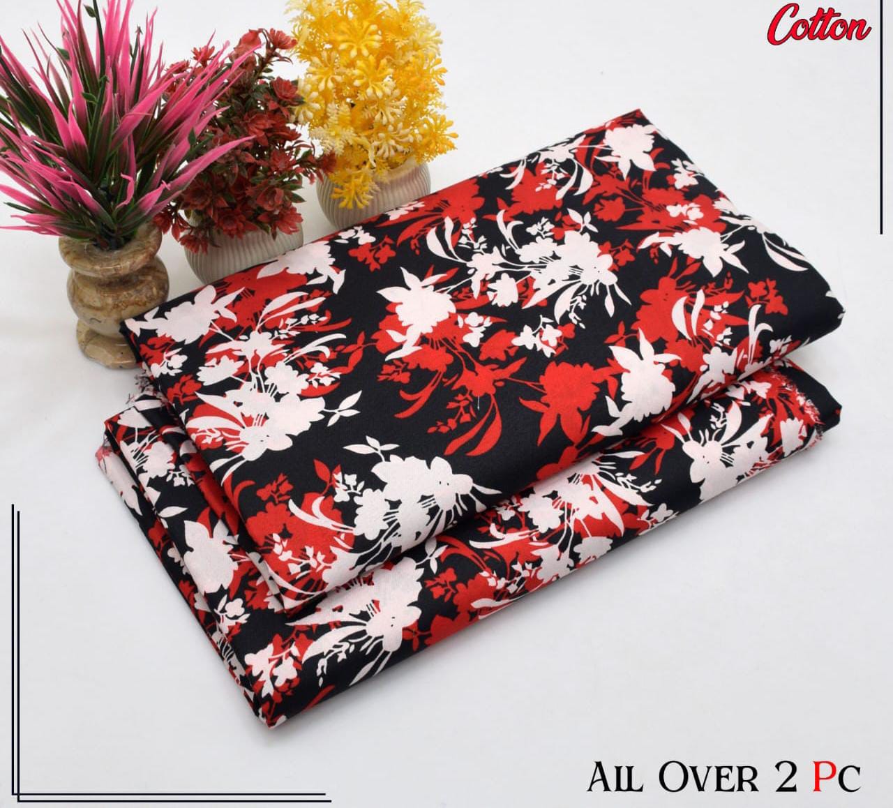 Redos Cotton Casual Summer  Collection  2 Pcs Ladies Suits 052