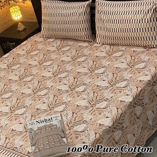 Pure Cotton 3 Pcs Bedsheet Gift Pack 06