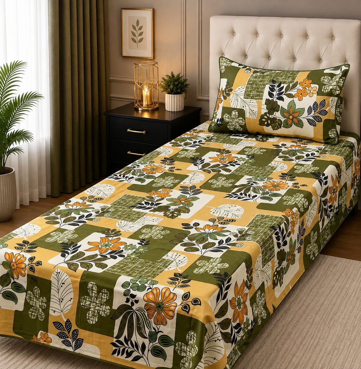 Tytan Cotton Bed Sheet - Single - TSB025
