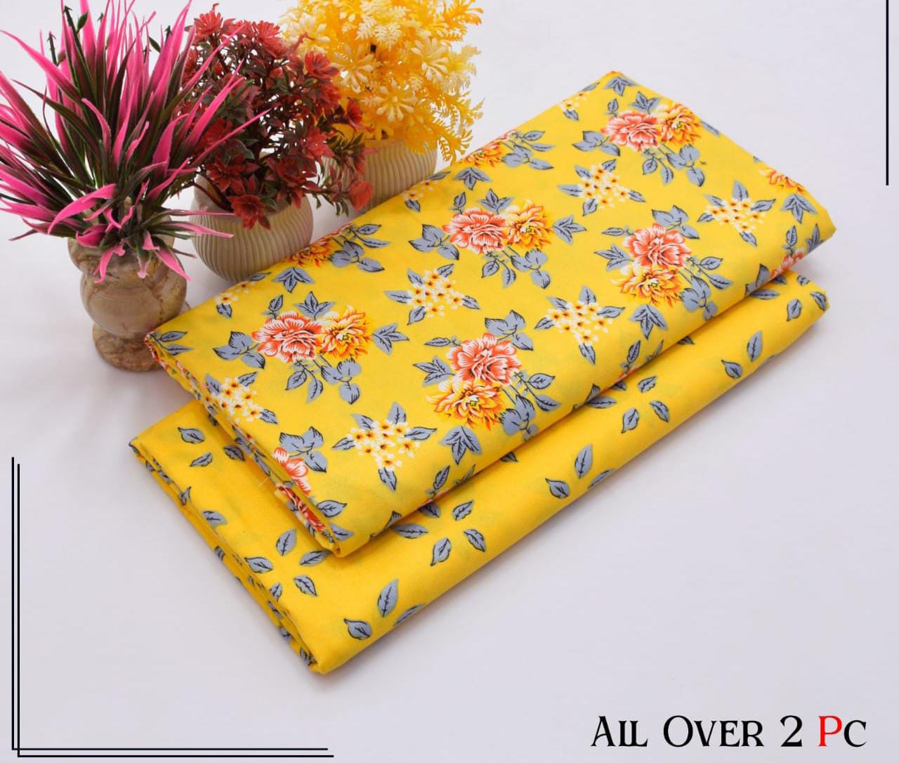 Summer Women Unstitched Suit - 2pcs - WWU095