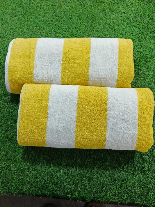 2Pcs Soft Cotton Bathroom Towel Pair – Ultra Absorbent & Premium Quality
