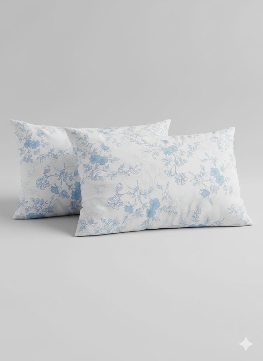 Premium Cotton Pillow Cases – Elegant & Durable (2 Pcs)