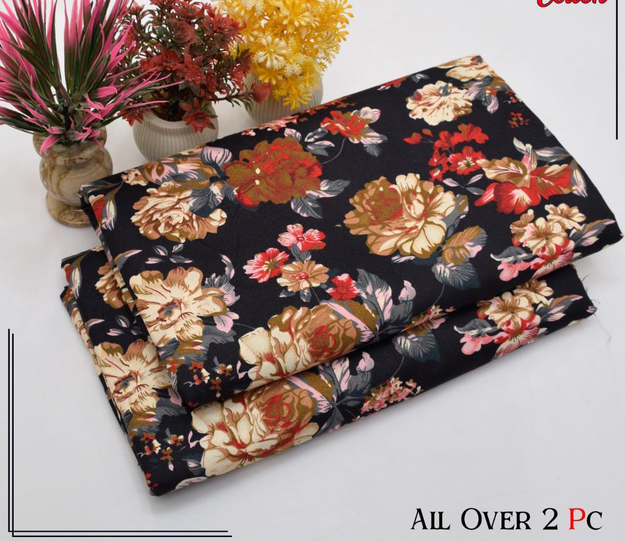 Summer Women Unstitched Suit - 2pcs - WWU093