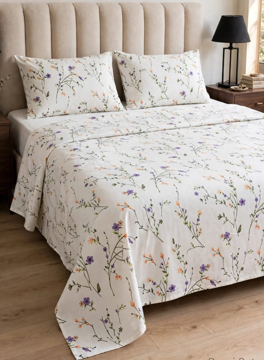 Executive Pure Cotton Bed Sheet - King - EPB 024