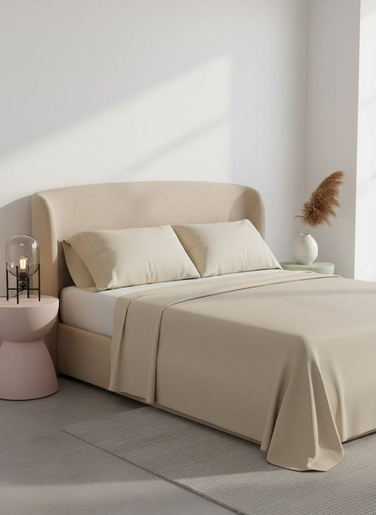 3 Pcs Plain Colour King Size Bedsheet Set – Soft & Comfortable 02