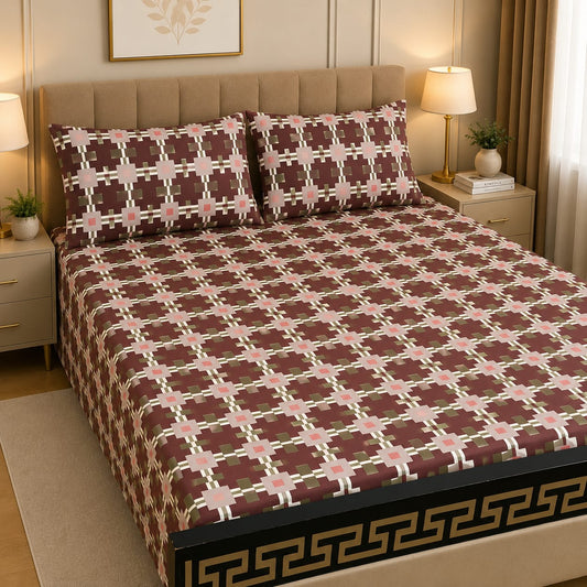 Cozify Pure Cotton Bed Sheet - King - CPB 026