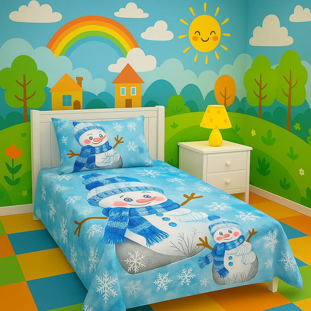 Soft & Safe Kids Pure Cotton Single Bedsheet – 2 Pcs