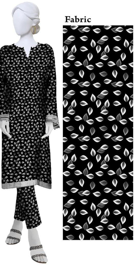 Winter Women Unstitched Suit - 2pcs - WWU032