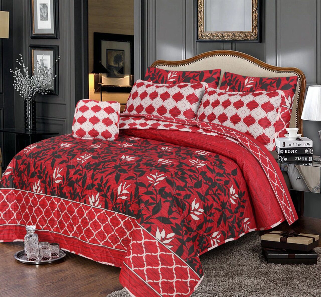Rurva Cotton Comforter Set - 7pcs - RCS021