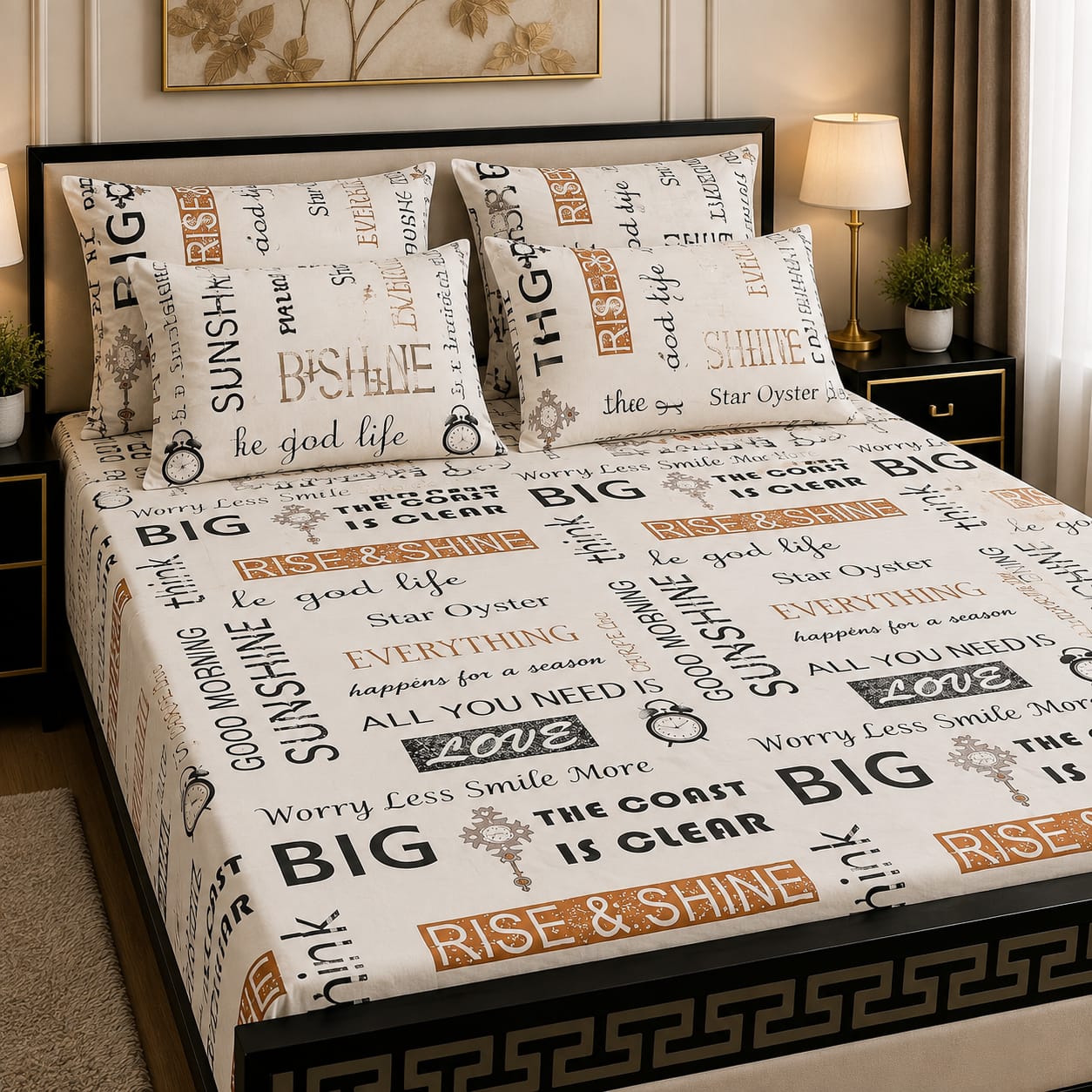 ⚜️5 PC Cozify  Pure Cotton Bedsheets⚜️ 06