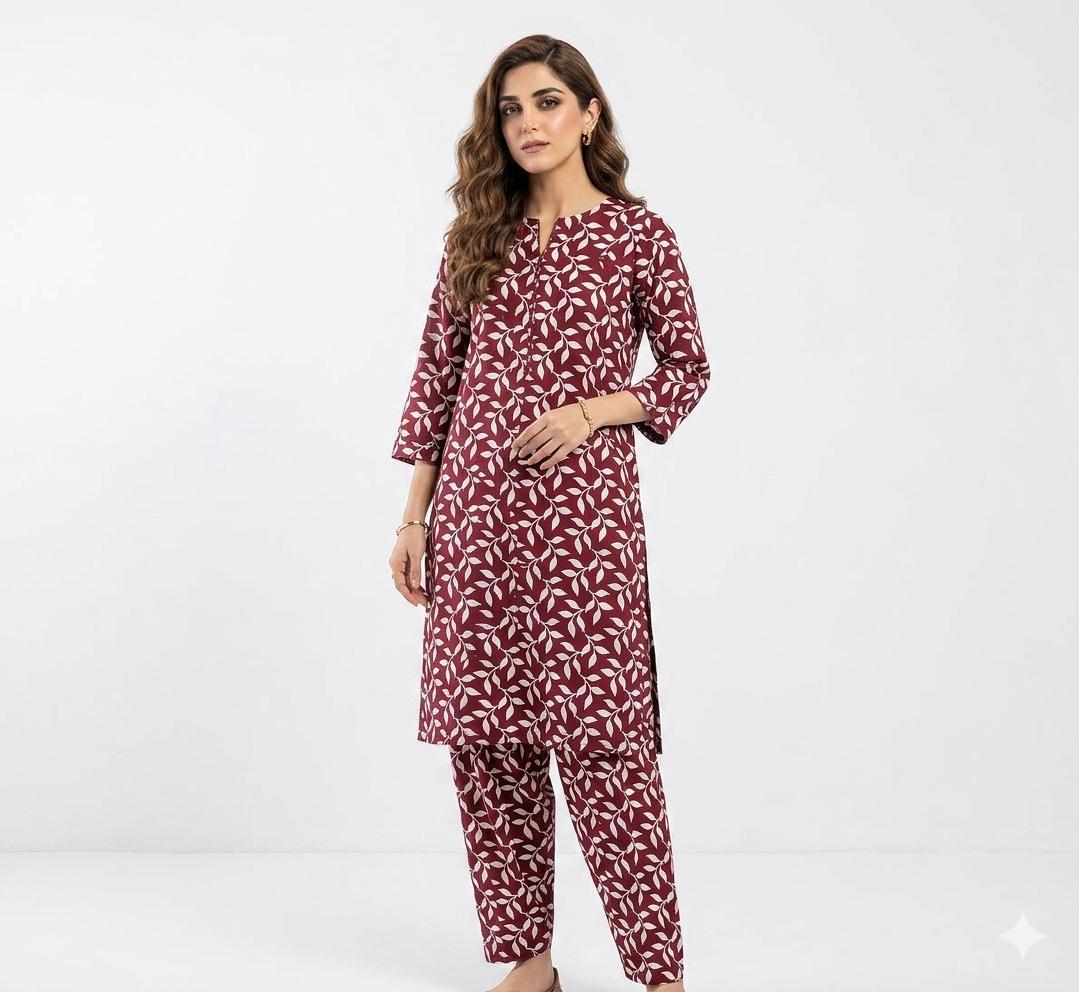 Summer Women Unstitched Suit - 2pcs - WWU073