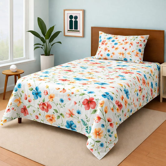 COZIFY PURE COTTON SINGLE BEDSHEET 017