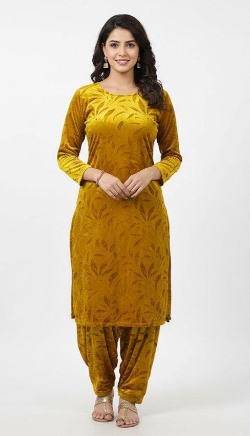 Winter Special 2 Piece Velvet Suit