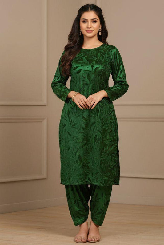 Winter Special 2 Piece Velvet Suit