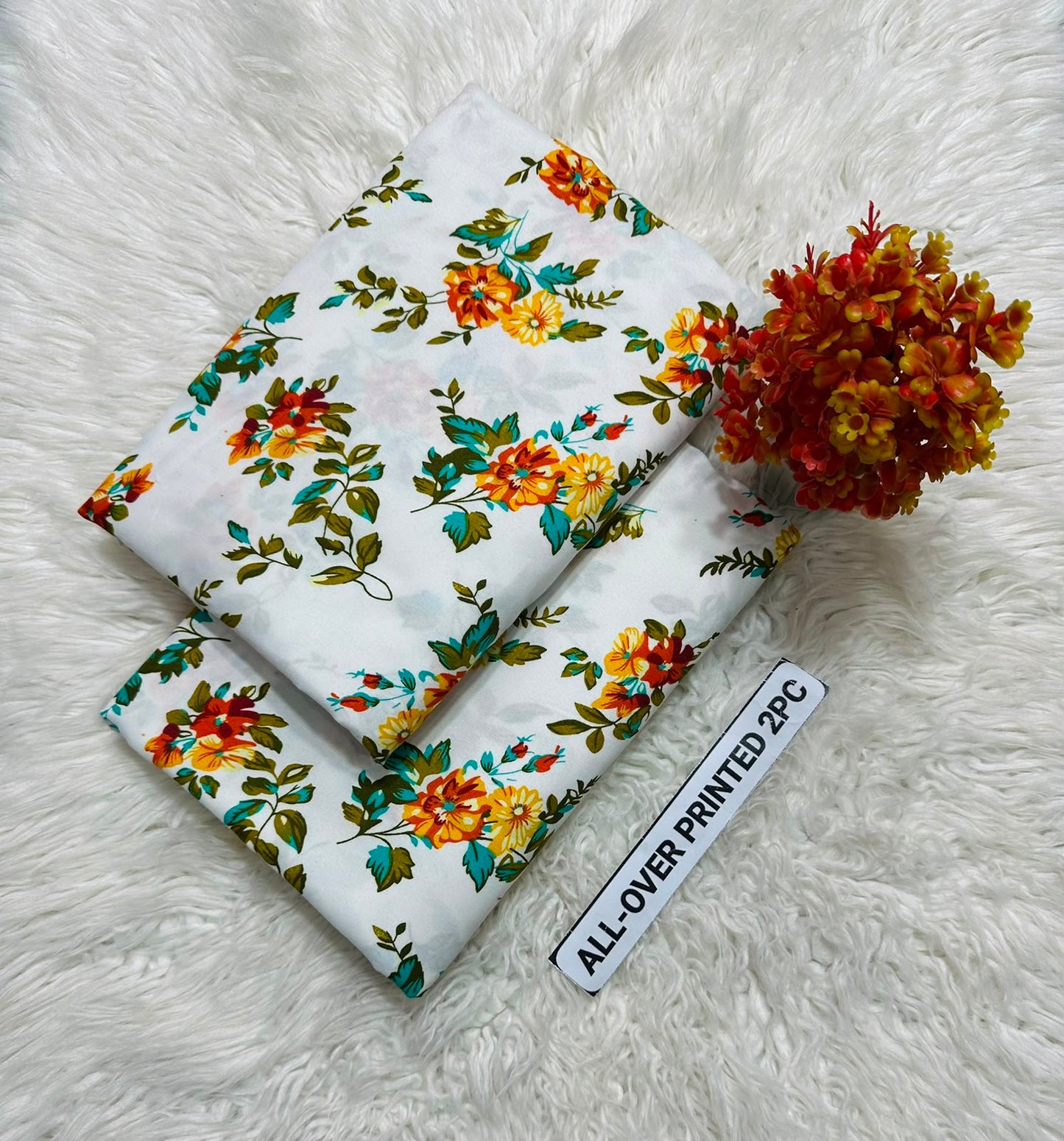 Summer Women Unstitched Suit - 2pcs - WWU96