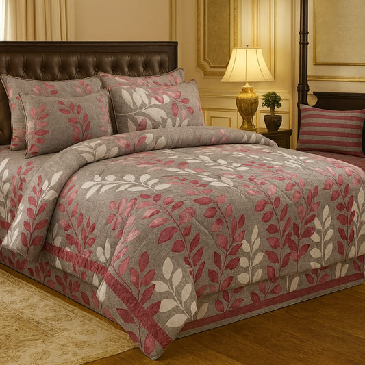 6 PCS Pure Cotton Razai Set – Comfort &amp; Elegance Combined 09