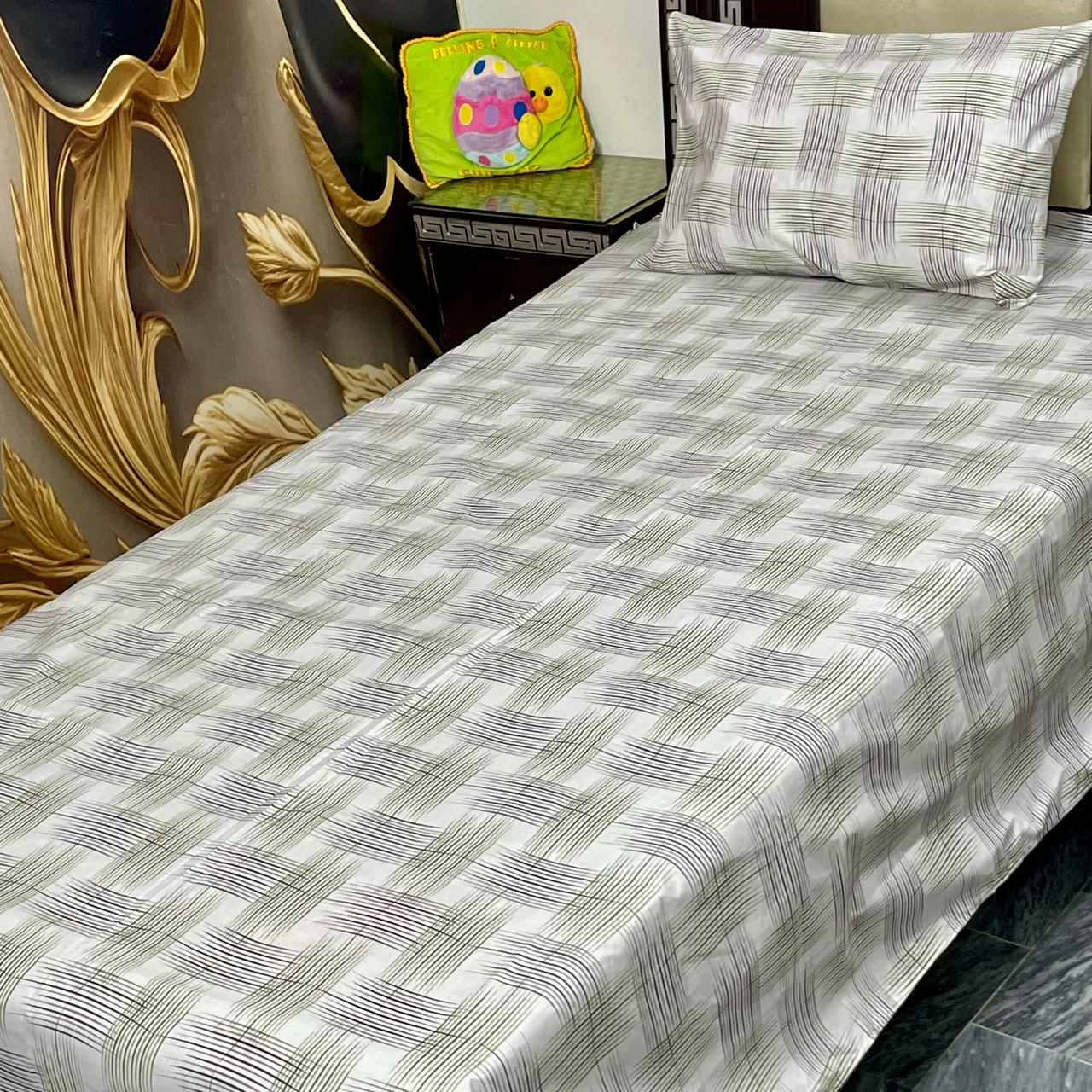 COZIFY PURE COTTON SINGLE BEDSHEET 040