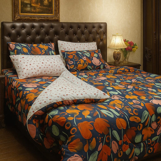 6 PCS Pure Cotton Razai Set – Comfort &amp; Elegance Combined 017