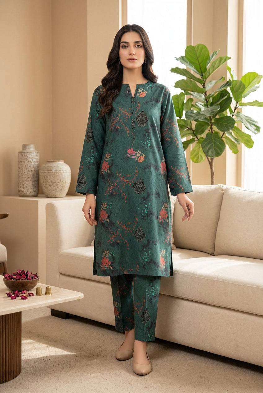 Signature Dhanak 2-Piece Printed Dress