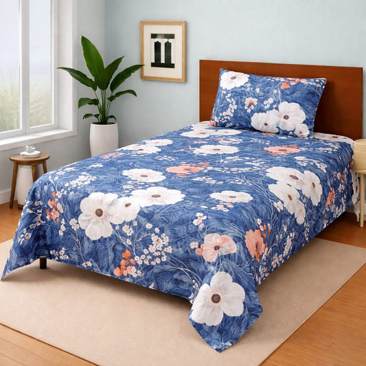 COZIFY PURE COTTON SINGLE BEDSHEET 023