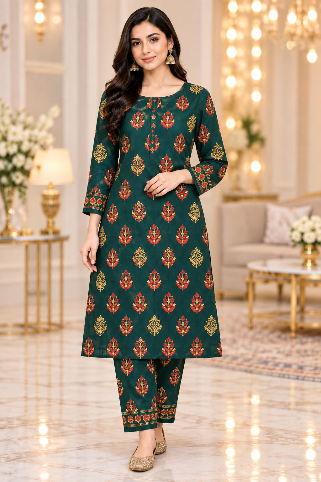 Premium 2-Piece Khaddar Ladies Suit 011