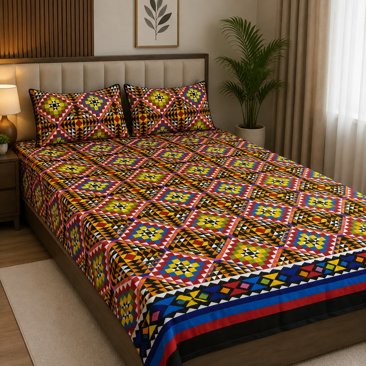 Tytan Cotton Bed Sheet - King - TBS013