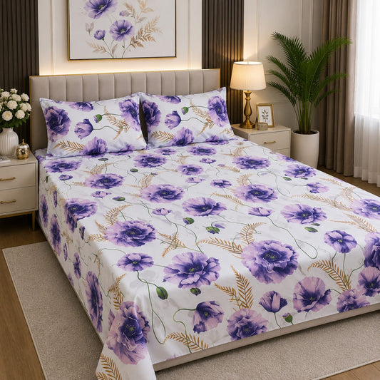 Executive Pure Cotton Bed Sheet - King - EPB 06