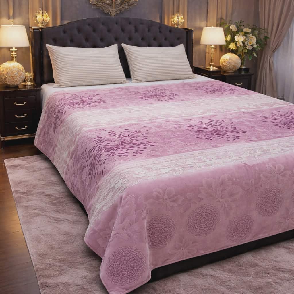 Luxury-Embossed AC Blanket – Soft & Breathable