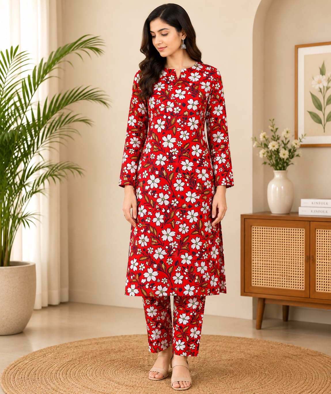 Winter Bloom – 2 Pcs Unstitched Ladies Suit