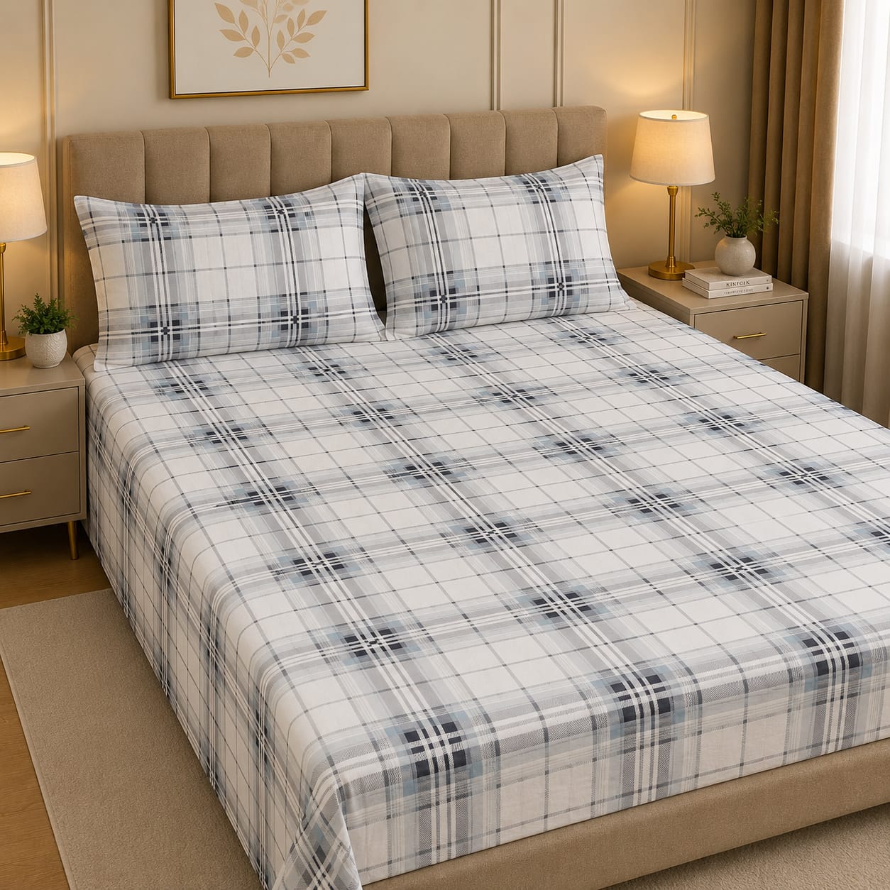Cozify Pure Cotton Bed Sheet - King - CPB 022