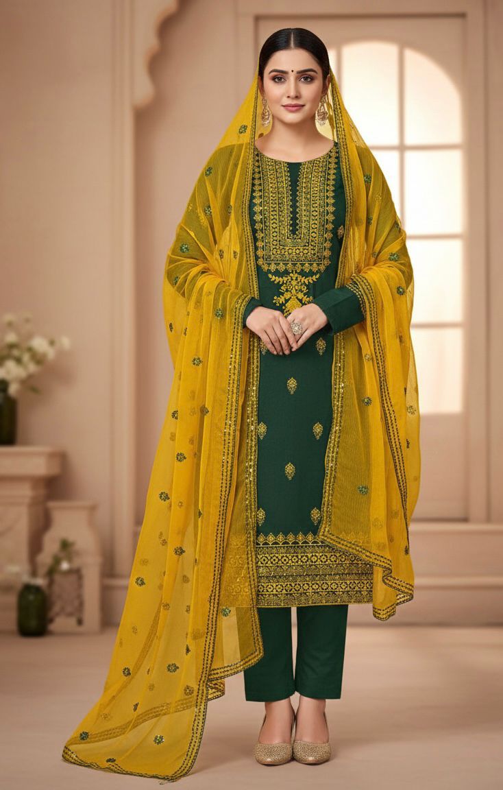 Eid Collection 2K26 – 3 Pcs Lawn / Cotton Hit Traditional Embroidery Suit