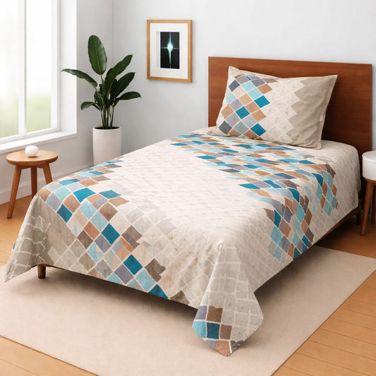 COZIFY PURE COTTON SINGLE BEDSHEET 027