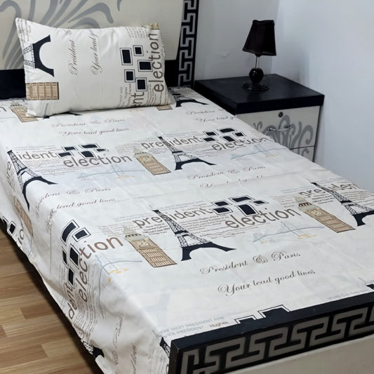 COZIFY PURE COTTON SINGLE BEDSHEET 031