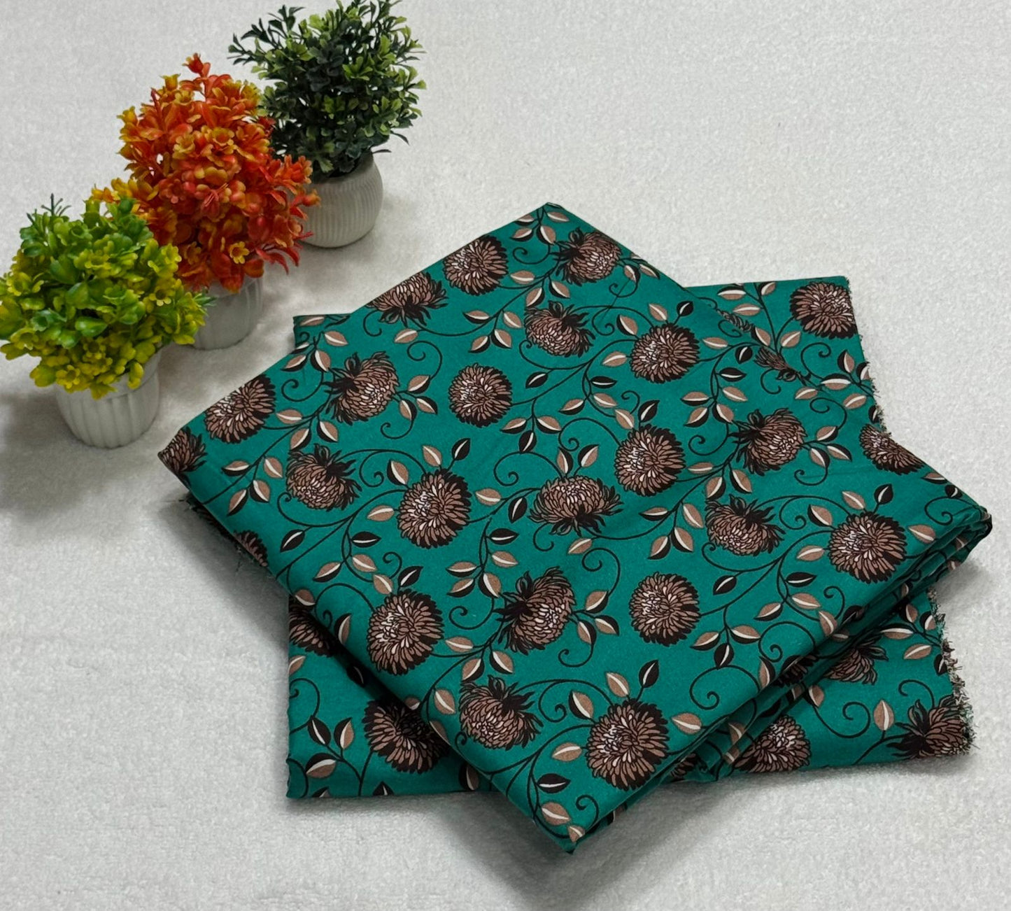 Winter Women Unstitched Suit - 2pcs - WWU053