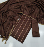 Royal Embroidered Dhanak 3-Piece Suit
