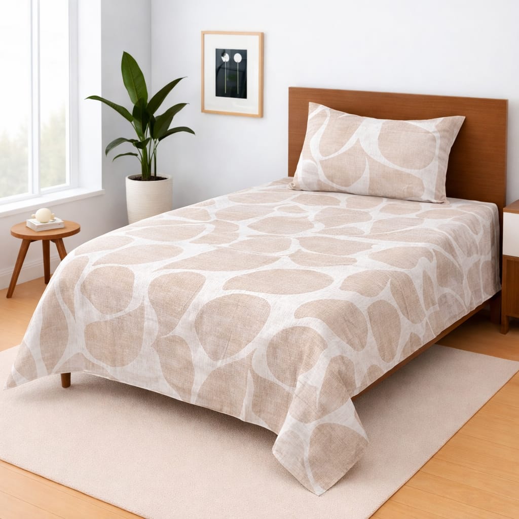 COZIFY PURE COTTON SINGLE BEDSHEET 026