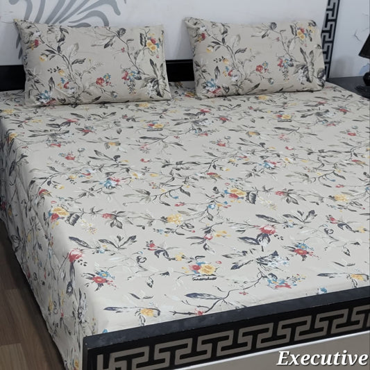Executive Pure Cotton Bed Sheet - King - EPB 027