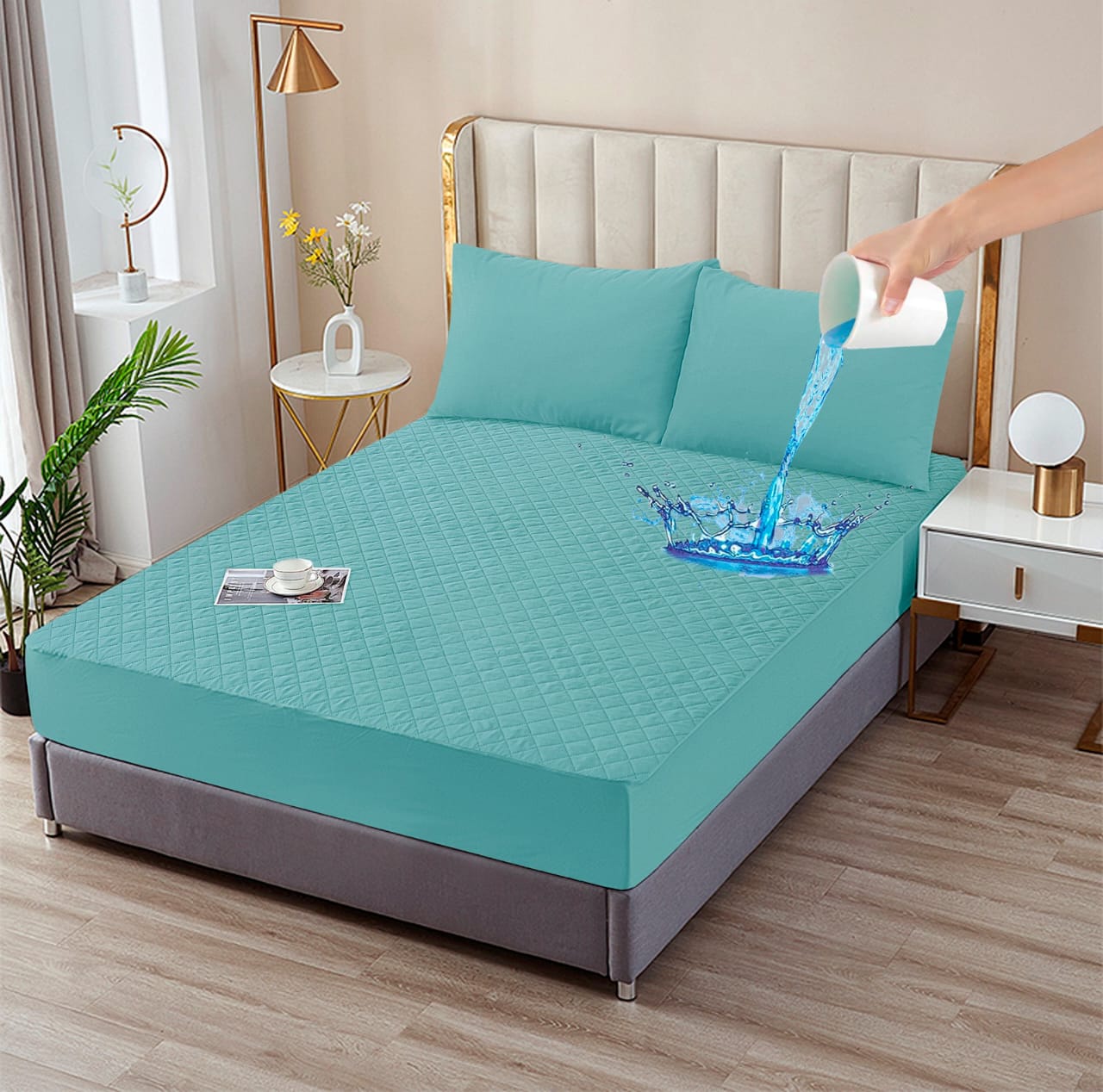 Mattress Safeguards Water Proof Quilted Mattress Cover