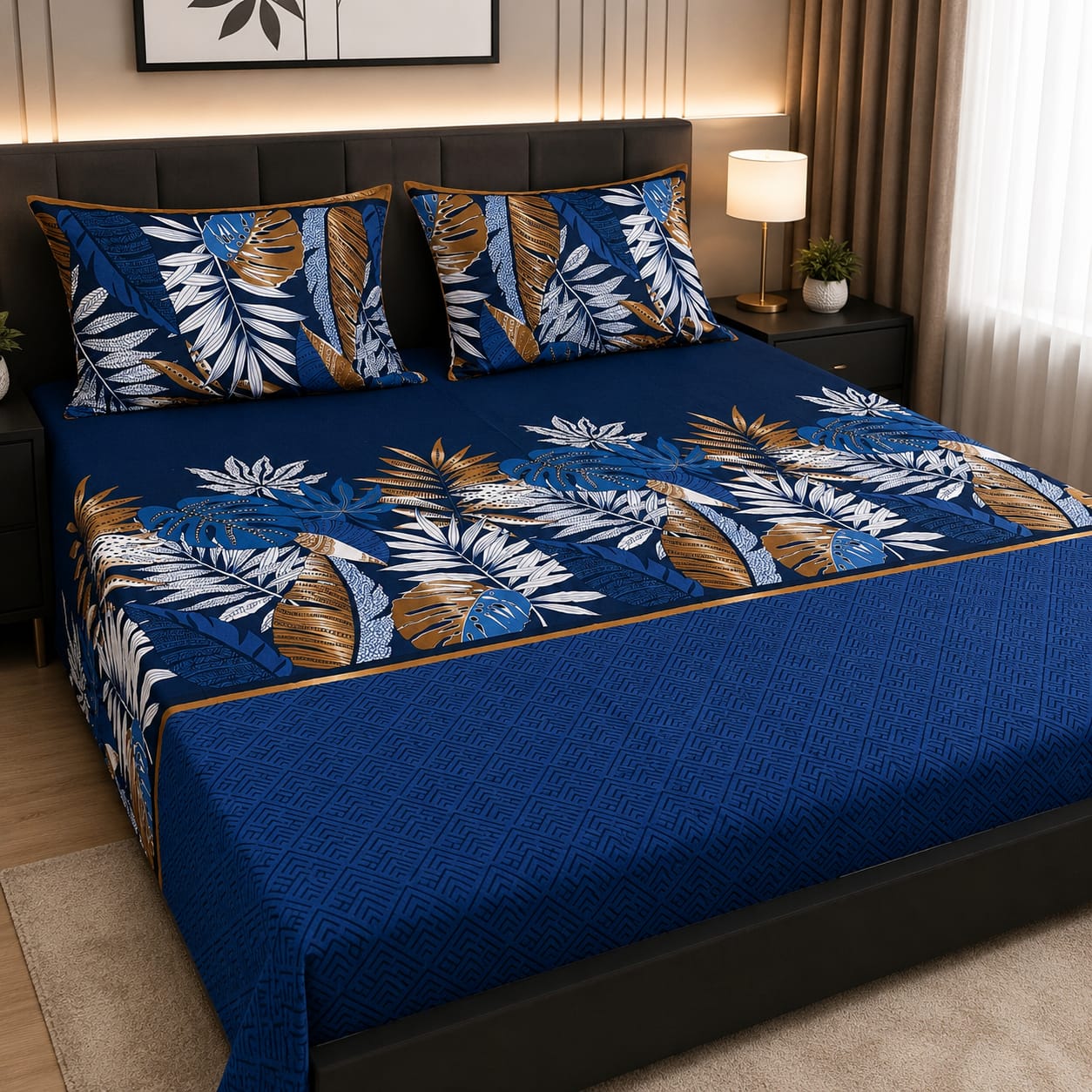 Cozify Pure Cotton Bed Sheet - King - CPB 011