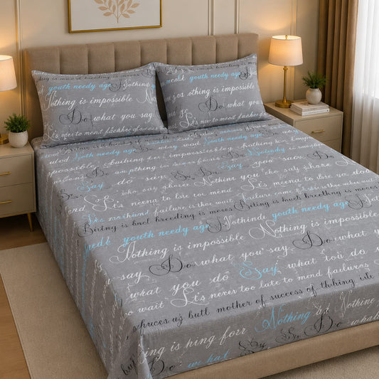 Cozify Pure Cotton Bed Sheet - King - CPB 036