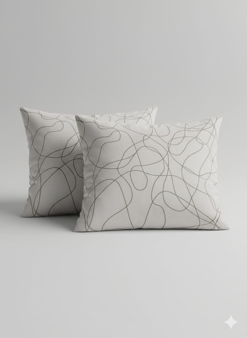 Premium Cotton Pillow Cases – Elegant & Durable (2 Pcs)