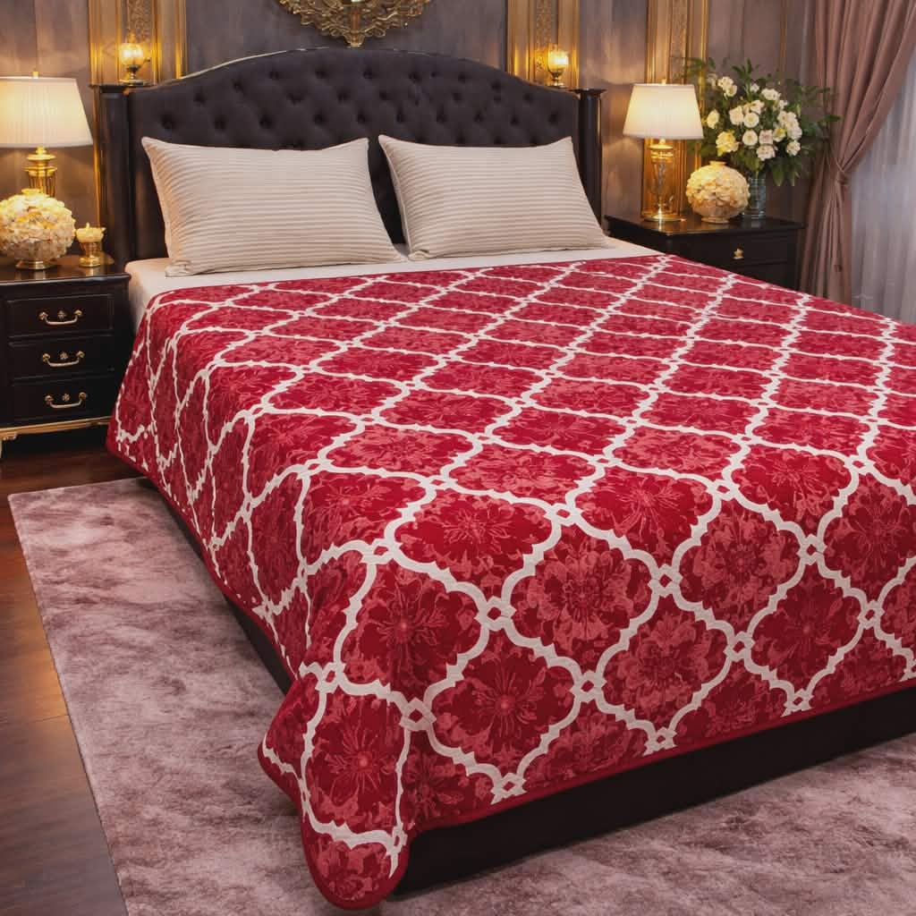 Luxury-Embossed AC Blanket – Soft & Breathable