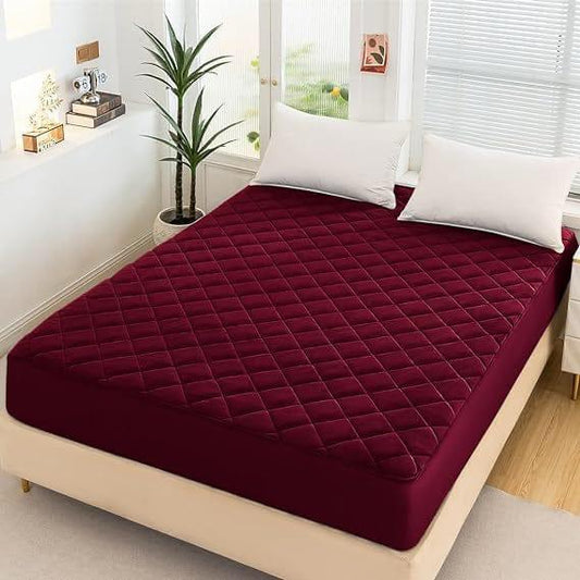 Mattress Safeguards Water Proof Quilted Mattress Cover