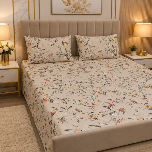 Executive Pure Cotton Bed Sheet - King - EPB 021