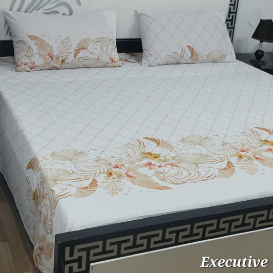 Executive Pure Cotton Bed Sheet - King - EPB 029