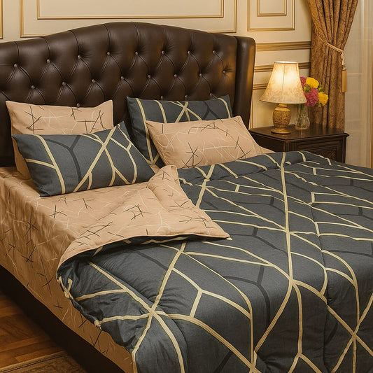 6 PCS Pure Cotton Razai Set – Comfort &amp; Elegance Combined 015